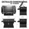 Detailed Dimensions 3-Sided Tilt Cocktail Table Arcade Machine
