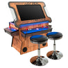Wood Grain 3-Sided Tilt Cocktail Table Arcade Machine