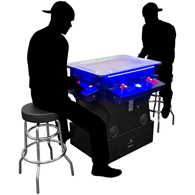 2 Player 3 Sided Tilt-screen Cocktail Arcade Machine 