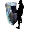 Person Playing 2P Retro Arcade Machine