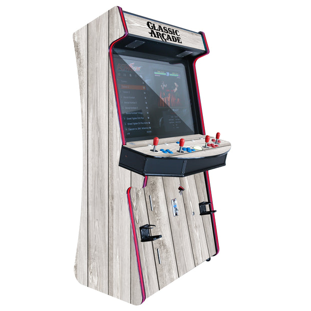 Grey Wood-grain Arcade Machine 