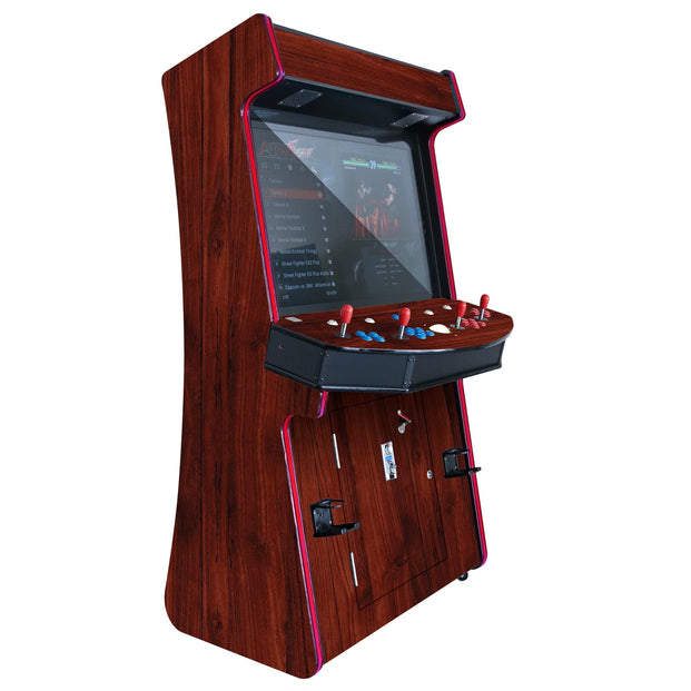 Cherry Wood Grain TR-1 Stand-Up Arcade System