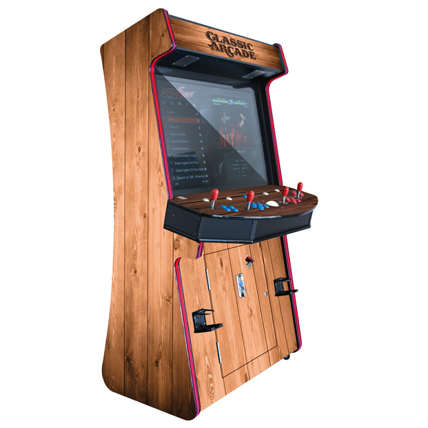Light Pine Wood Grain TR-1 Stand-Up Arcade System