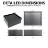 Detailed Dimensions Medium Base Riser 