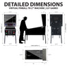 Detailed Dimensions TR2 Virtual Pinball Machine 