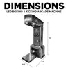 Boxing Kicking Arcade Machine with Neon Lights Dimension Image