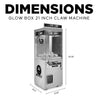 Dimensions Glow box 21 inch  Claw Machine