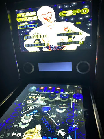 Stars wars Screen On Pinball Machine