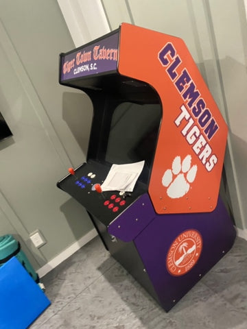 Clemson Tigers themed arcade machine