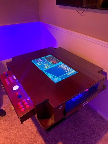 Sleek, Illuminated Cocktail Arcade Table