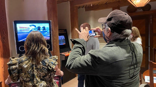 Man Playing Arcade
