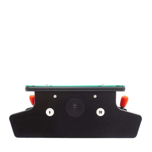Rear View Of A Mini Cocktail 10-inch Arcade Machine With Speakers 